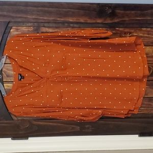 Torrid EUC rust blouse